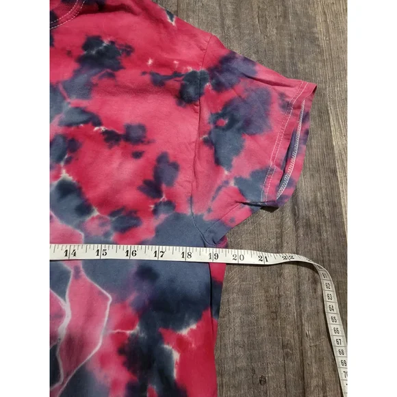 Tie Dye Rose Hanes Shirt Women's Size Large - Picture 3 of 6